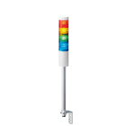 Patlite Europe GMBH - Colonne blanche, 4 étages RYGB, 24V DC, 50mm, tube et équerre, câble