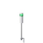 Patlite Europe GMBH - Colonne blanche, 1 étage vert, 24VDC, 60mm, M12-4 broches, tube et équerre