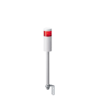Patlite Europe GMBH - Colonne blanche, 1 étage rouge, 24VDC, 60mm, M12-4 broches, tube et équerre