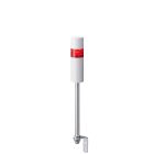 Patlite Europe GMBH - Colonne blanche, 1 étage rouge, 24VDC, 60mm, M12-5 broches, tube et équerre