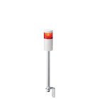Patlite Europe GMBH - Colonne blanche, 1 étage rouge, 24V DC, 60mm, tube et équerre, câble