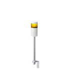 Patlite Europe GMBH - Colonne blanche, 1 étage orange, 24V DC, 60mm, tube et équerre, câble