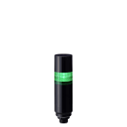 Patlite Europe GMBH - Colonne noire, 1 étage vert, 24VDC, 60mm, noix M30, M12-5 broches, buzzer