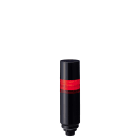 Patlite Europe GMBH - Colonne noire, 1 étage rouge, 24VDC, 60mm, noix M30,  M12-5 broches, buzzer