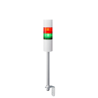 Patlite Europe GMBH - Colonne blanche, 2 étages RG, 24V DC, 60mm, tube et équerre, câble, buzzer