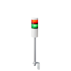 Patlite Europe GMBH - Colonne blanche, 2 étages RG, 24V DC, 60mm, tube et équerre, câble