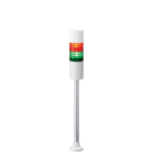 Patlite Europe GMBH - Colonne blanche, 2 étages RG, 24V DC, 60mm, tube et pied circulaire, buzzer