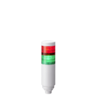 Patlite Europe GMBH - Colonne blanche, 2 étages rouge vert, 24VDC, 60mm, noix M30, M12-4 broches
