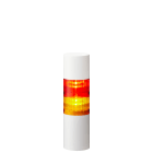 Patlite Europe GMBH - Colonne blanche, 2 étages RY, 24V DC, 60mm, montage direct 3 vis, câble, buzzer