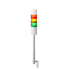 Patlite Europe GMBH - Colonne blanche, 3 étages RYG, 24VDC, 60mm, tube et équerre, câble, buzzer