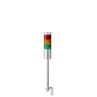 Patlite Europe GMBH - Colonne grise, 3 étages RYG, 24V DC, 60mm, tube et équerre, câble