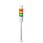Patlite Europe GMBH - Colonne blanche, 3 étages RYG, 24VDC, 60mm, tube et pied, câble, buzzer