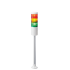 Patlite Europe GMBH - Colonne blanche, 3 étages RYG, 24VDC, 60mm, tube et pied circulaire, câble