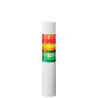 Patlite Europe GMBH - Colonne blanche, 3 étages RYG, 100-240V AC, 60mm, montage direct 3 vis, buzzer
