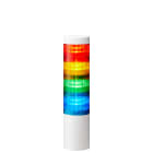 Patlite Europe GMBH - Colonne blanche, 4 étages RYGB, 24V DC, 60mm, montage direct 3 vis, sortie câble