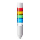 Patlite Europe GMBH - Colonne blanche, 5 étages, 24VDC, 60mm, noix M30, M12-8 broches, buzzer