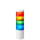 Patlite Europe GMBH - Colonne blanche, 4 étages RYGB, 24V DC, 70mm, montage direct 3 vis, sortie câble