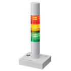 Patlite Europe GMBH - Colonne USB, blanche, 3 étages RYG, alim bus USB, 40mm, stationnaire, IP20