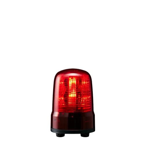 Patlite Europe GMBH - Balise multifonction, rouge, 12-24VDC, 80mm, câble, IP23, IP65 (avec joint)