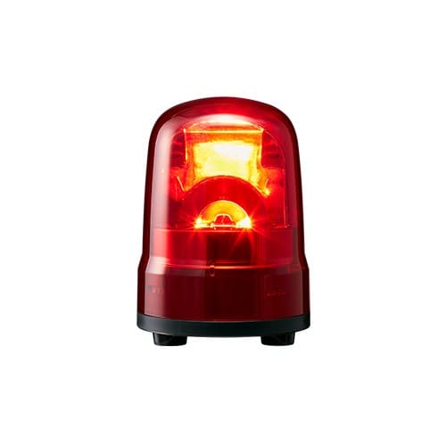 Patlite Europe GMBH - Gyrophare, rouge, 12-24V DC, 100mm, câble, IP23, IP65 avec joint