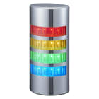 Patlite Europe GMBH - Colonne murale Ethernet, 4 étages, plaqué chrome, 24VDC, montage direct, buzzer