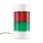 Patlite Europe GMBH - Colonne blanche, 2 étages RG, 24V DC, montage mural, câble, IP54