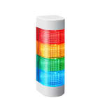 Patlite Europe GMBH - Colonne blanche, 4 étages RYGB, 24VDC, montage mural, câble, avec buzzer, IP54