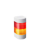 Patlite Europe GMBH - Colonne blanche, 2 étages RY, 24V DC, montage mural, câble, avec buzzer, IP54