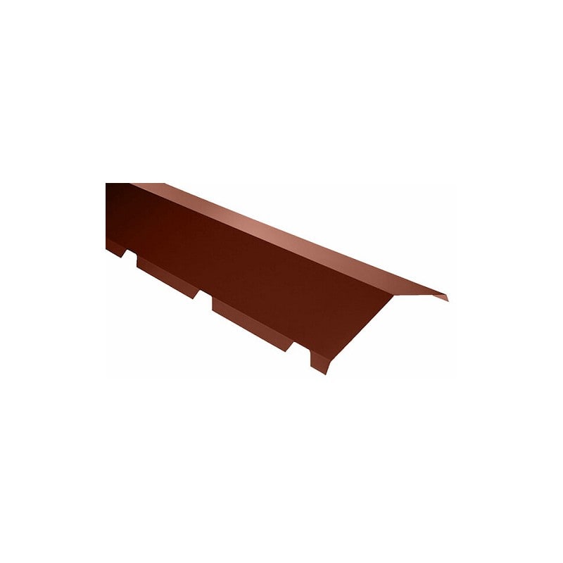 Bacacier - Faitiere BAC ACIER (30x1187x475) RAL8012 (Rouge Tuiles)