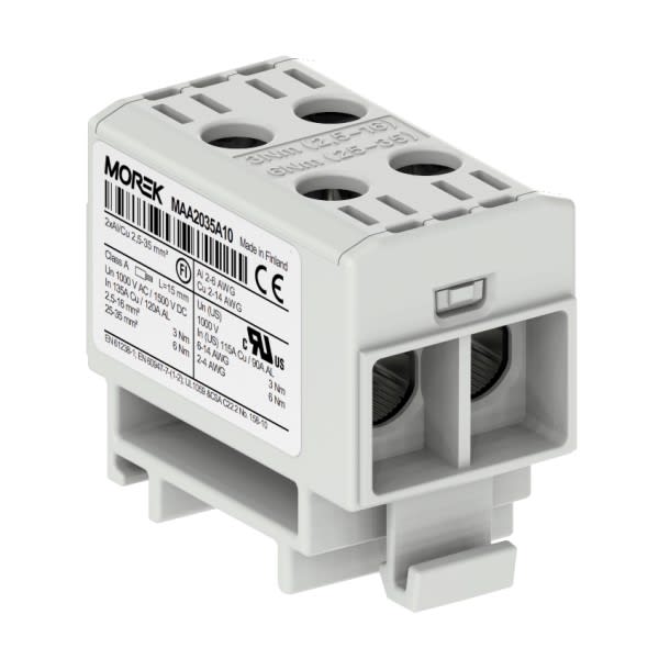 Morek - OTL35-2 gris 2xAl/Cu 2,5-35mm² 1500V  jonction