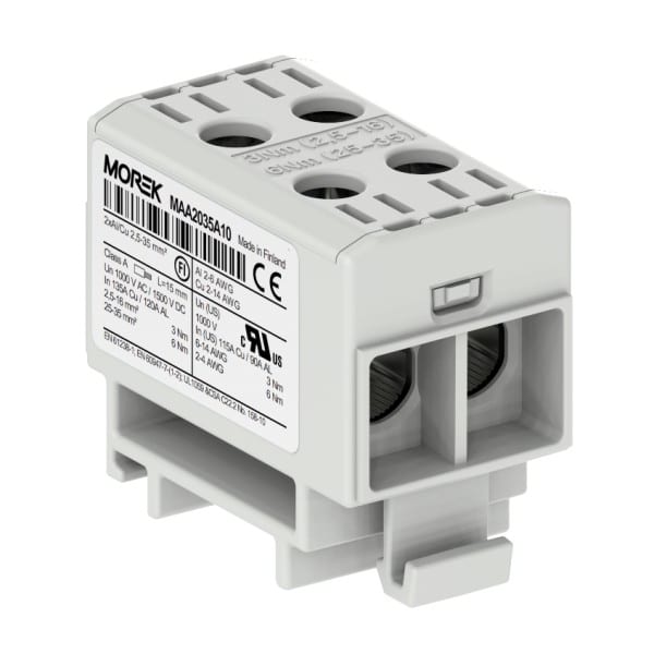 Morek - OTL35-2 gris 2xAl/Cu 2,5-35mm² 1500V jonction