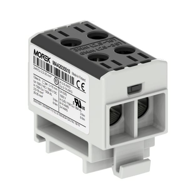 Morek - OTL35-2 noir 2xAl/Cu 2,5-35mm² 1500V jonction