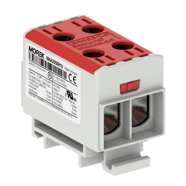 Morek - OTL50-2 rouge 2xAl/Cu 1,5-50mm² 1500V jonction