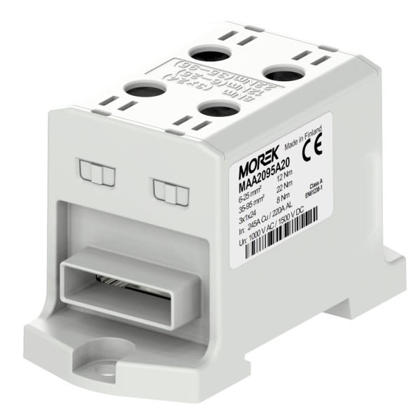 Morek - OTL95-2B gris 2xAl/Cu 6-95mm²/3x1x24 1500V Bloc barre
