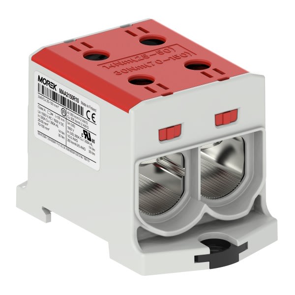 Morek - OTL150-2 rouge 2xAl/Cu 25-150mm² 1500V jonction