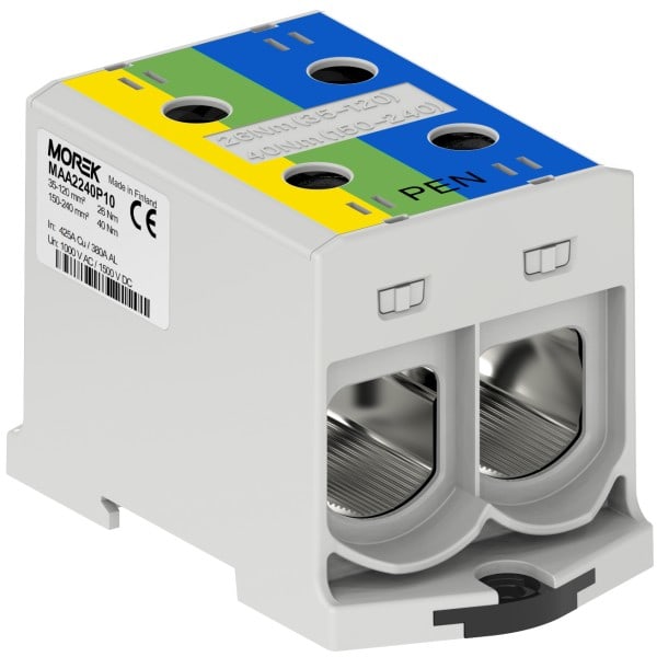 Morek - OTL-PEN240 jaune/vert/bleu 2xAl/Cu 35-240mm² 1500V jonction
