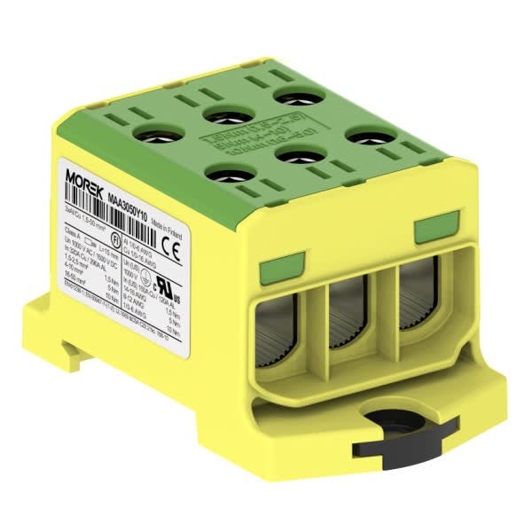 Morek - OTL50-3 jaune/vert 3xAl/Cu 1,5-50mm² 1500V jonction