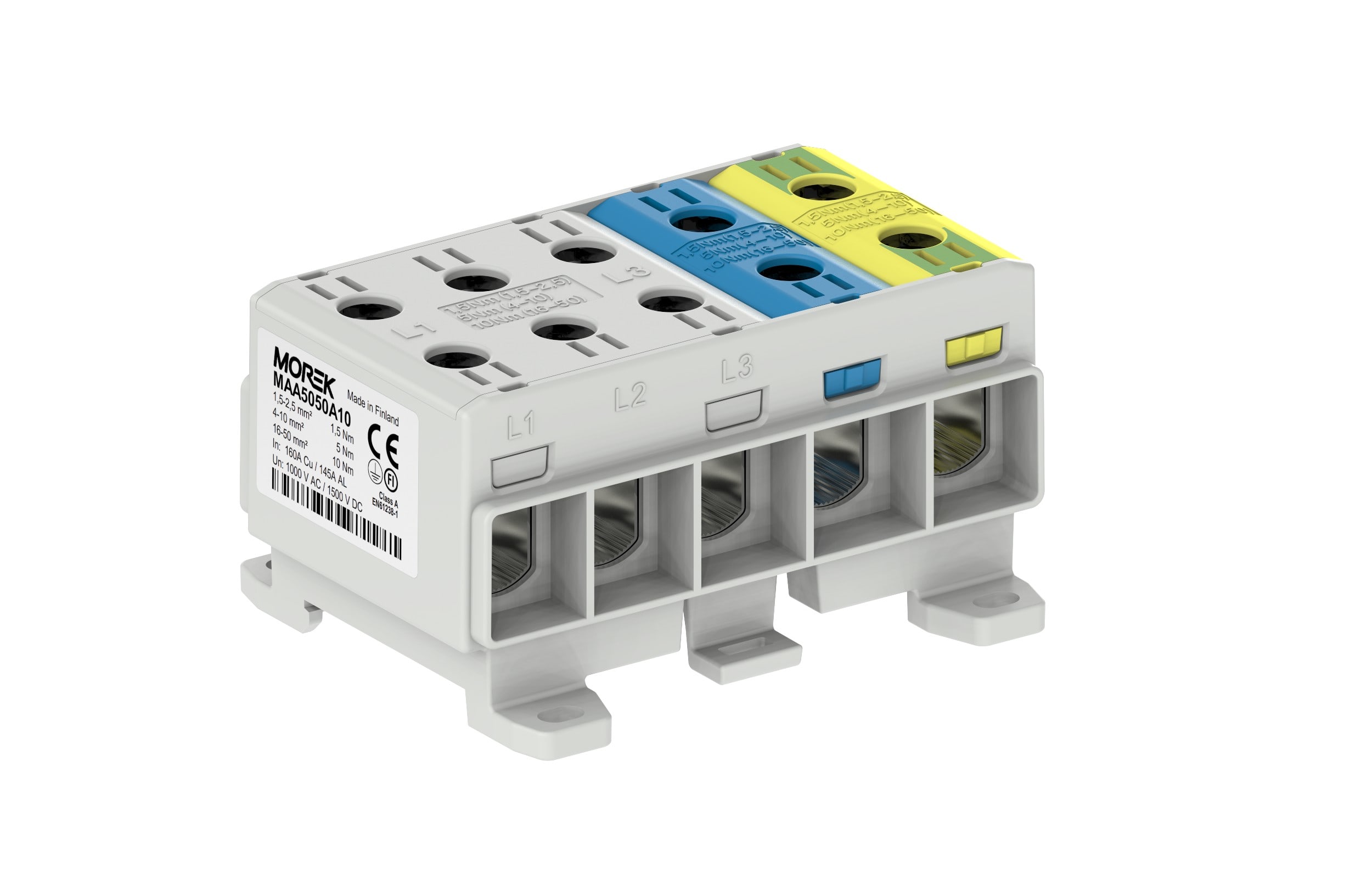 Morek - OTL50-5x gr/bl/jne 5x1xAl/Cu 1,5-50mm² 1500V OTL DIN/VIS