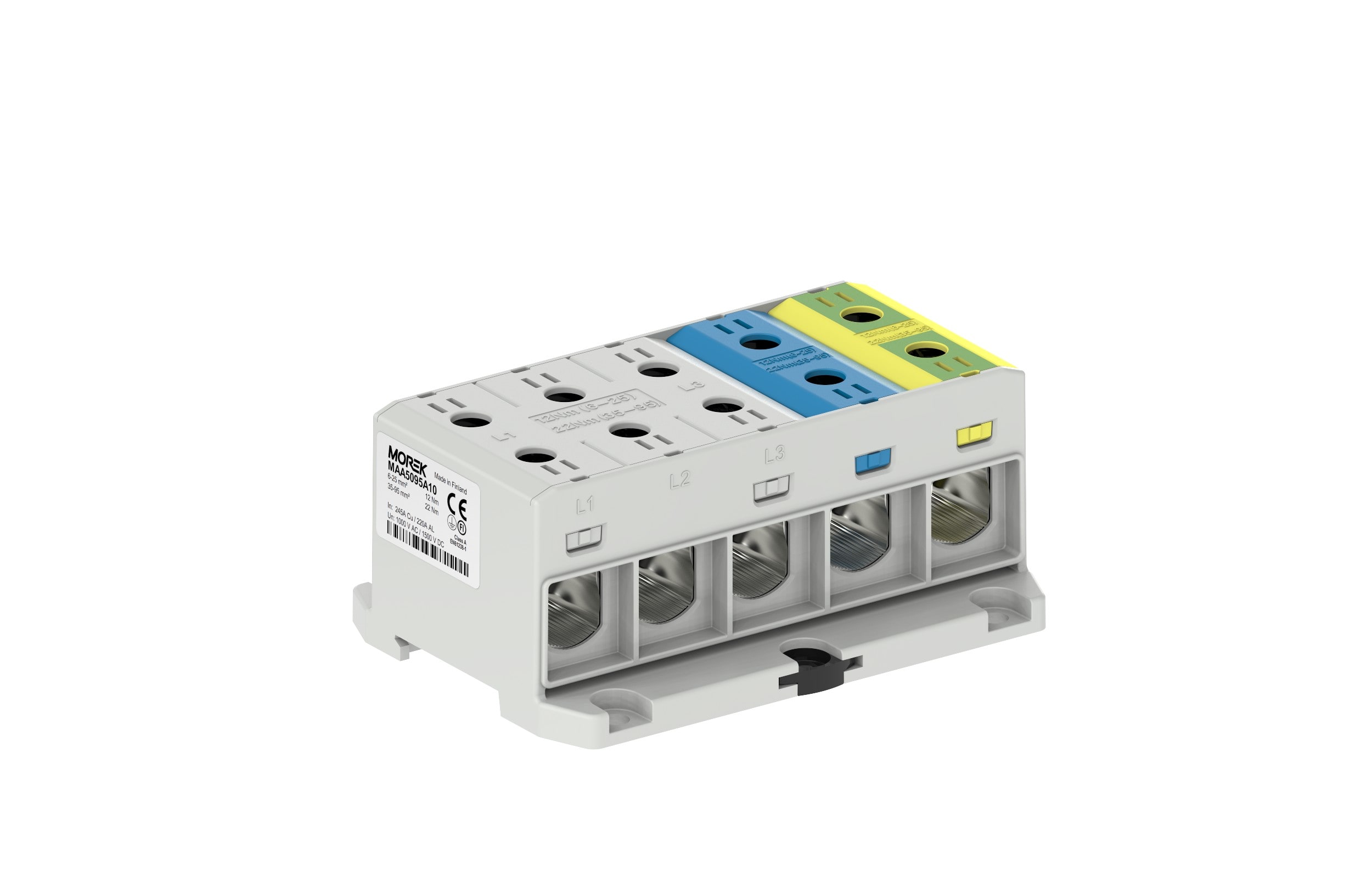 Morek - OTL95-5x gr/bl/jne 5x1xAl/Cu 6-96mm² 1500V OTL DIN/VIS
