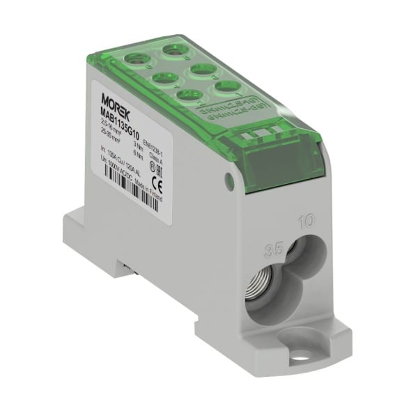 Morek - OJL135A vert in Al/Cu 1x10/1x35 out Cu 2x10/4x16mm² unipolaire