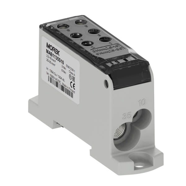 Morek - OJL135A noir in Al/Cu 1x10/1x35 out Cu 2x10/4x16mm² unipolaire