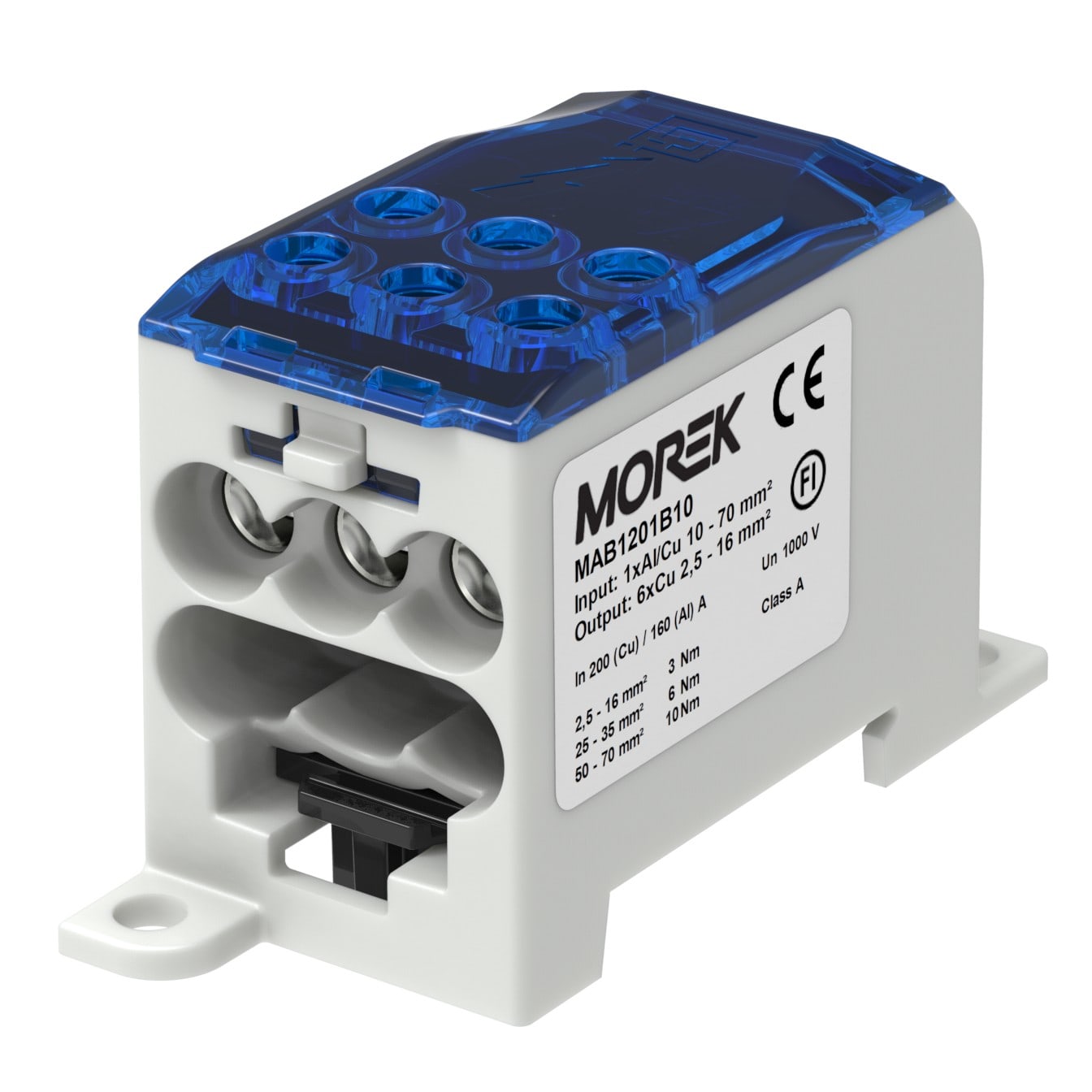 Morek - OJL200A bleu in 1xAl/Cu70 out 6xCu 16mm² unipolaire