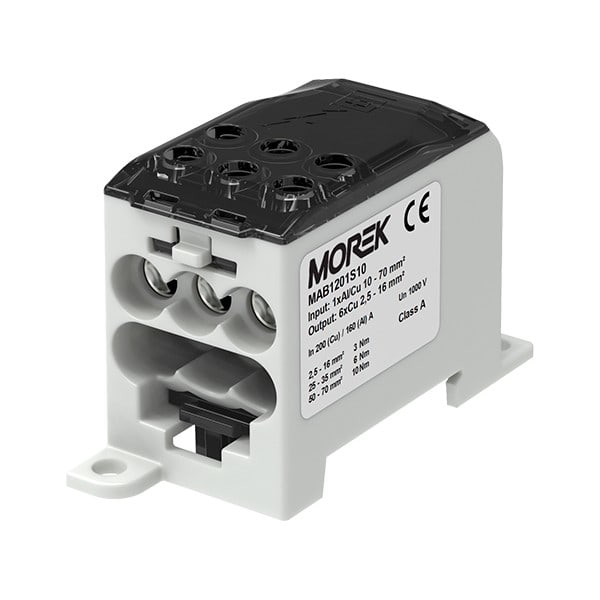 Morek - OJL200A noir in 1xAl/Cu70 out 6xCu 16mm² unipolaire