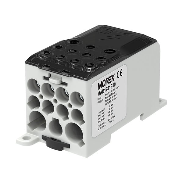 Morek - OJL280A noir in 1xAl/Cu120 out 2x35/5x16/ 4x10mm² unipolaire