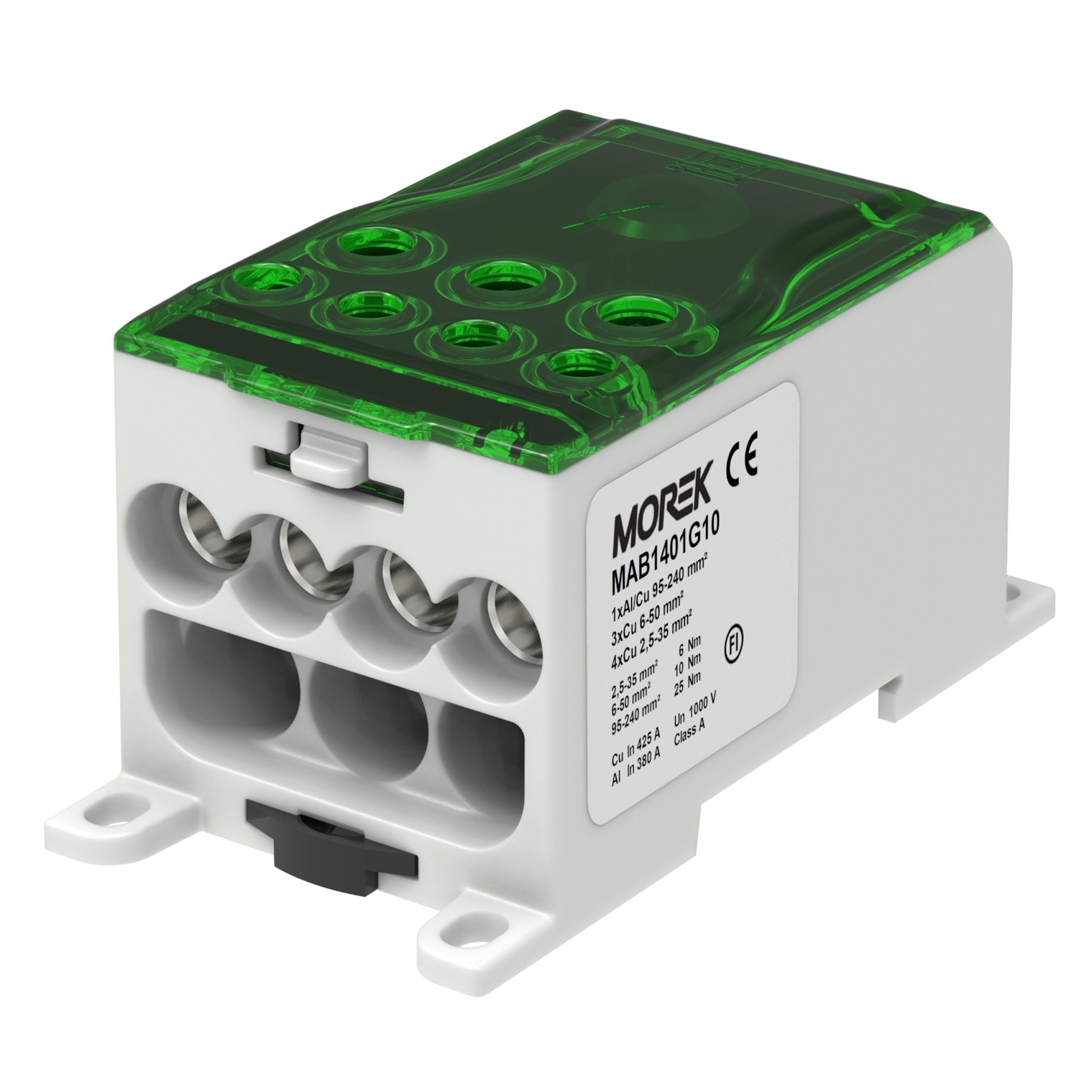 Morek - OJL400A vert in1xAl/Cu240 out 4x35/3x50mm² unipolaire