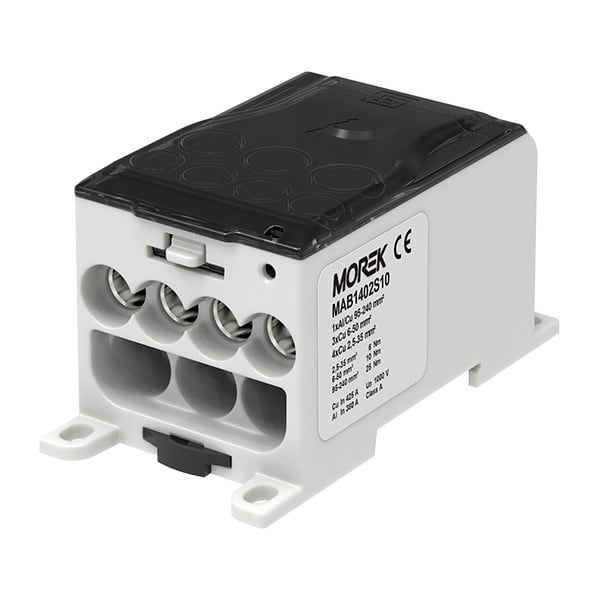 Morek - OJL400AS noir in 1xAl/Cu240 out 4x35/3x50mm² unipolaire scl