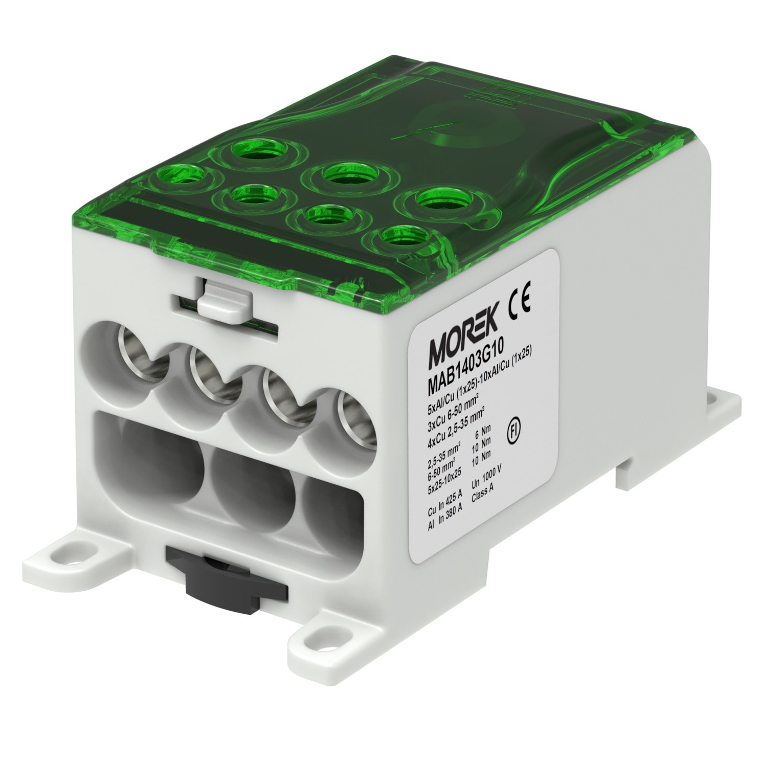 Morek - OJL400AF vert in 10x(1x25) out 4x35/3X50mm² unipolaire