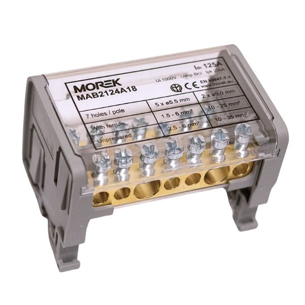 Morek - Moblock 2P 125A-7 2x35 + 5x6mm² tétrapolaire