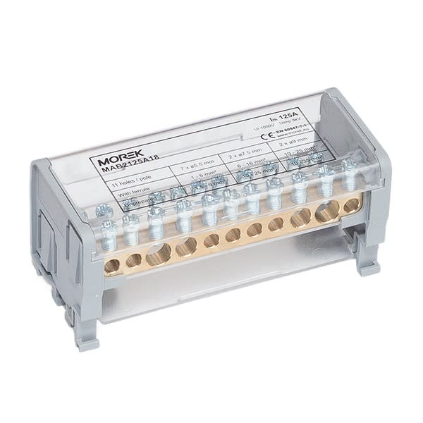 Morek - Moblock 2P 125A-11 2x35 + 2x25 + 7x6mm² tétrapolaire