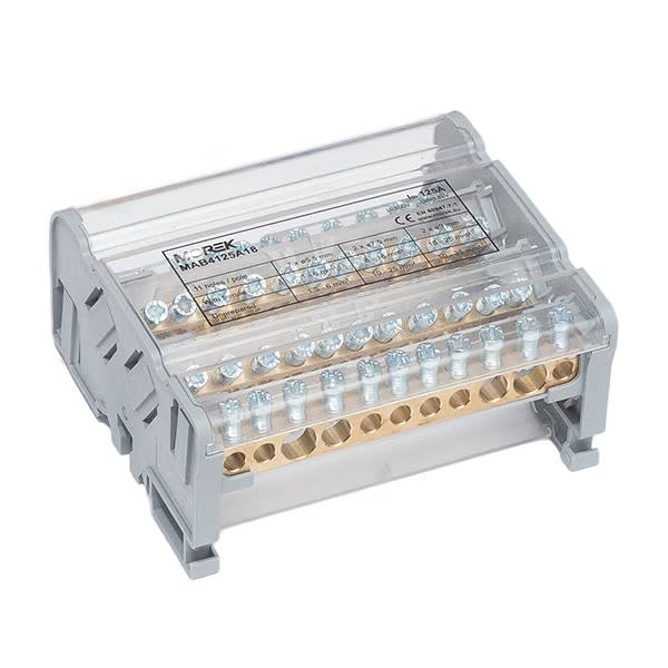 Morek - Moblock 4P 125A-11 2x35 + 2x25 + 7x6mm² tétrapolaire